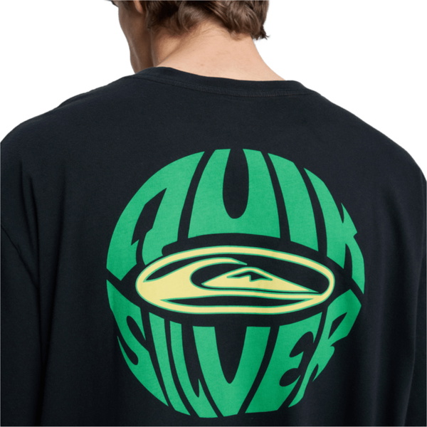 2026 Quiksilver Heren Quikglobe T-shirt Met Korte Mouwen EQYZT08295 - Black